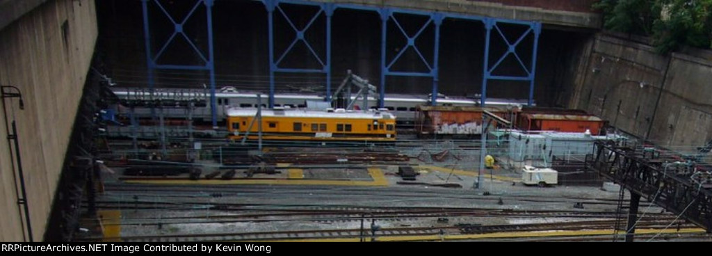 Sperry Rail Service railcar 129 at New York Penn Station